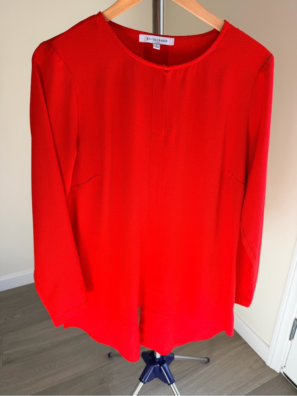 Rose+Olive Orange tunic top striking!